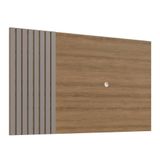 Painel Para Tv 65 Polegadas Ripado 180cm Mel Fume Proddy