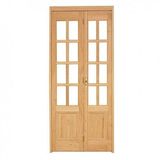 Kit Porta de Madeira Camarão Direita 213cmx110cmx12cm PE71 Esel Natural