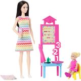 Boneca Barbie Teacher Com Boneca De Moda Loira E Acessórios
