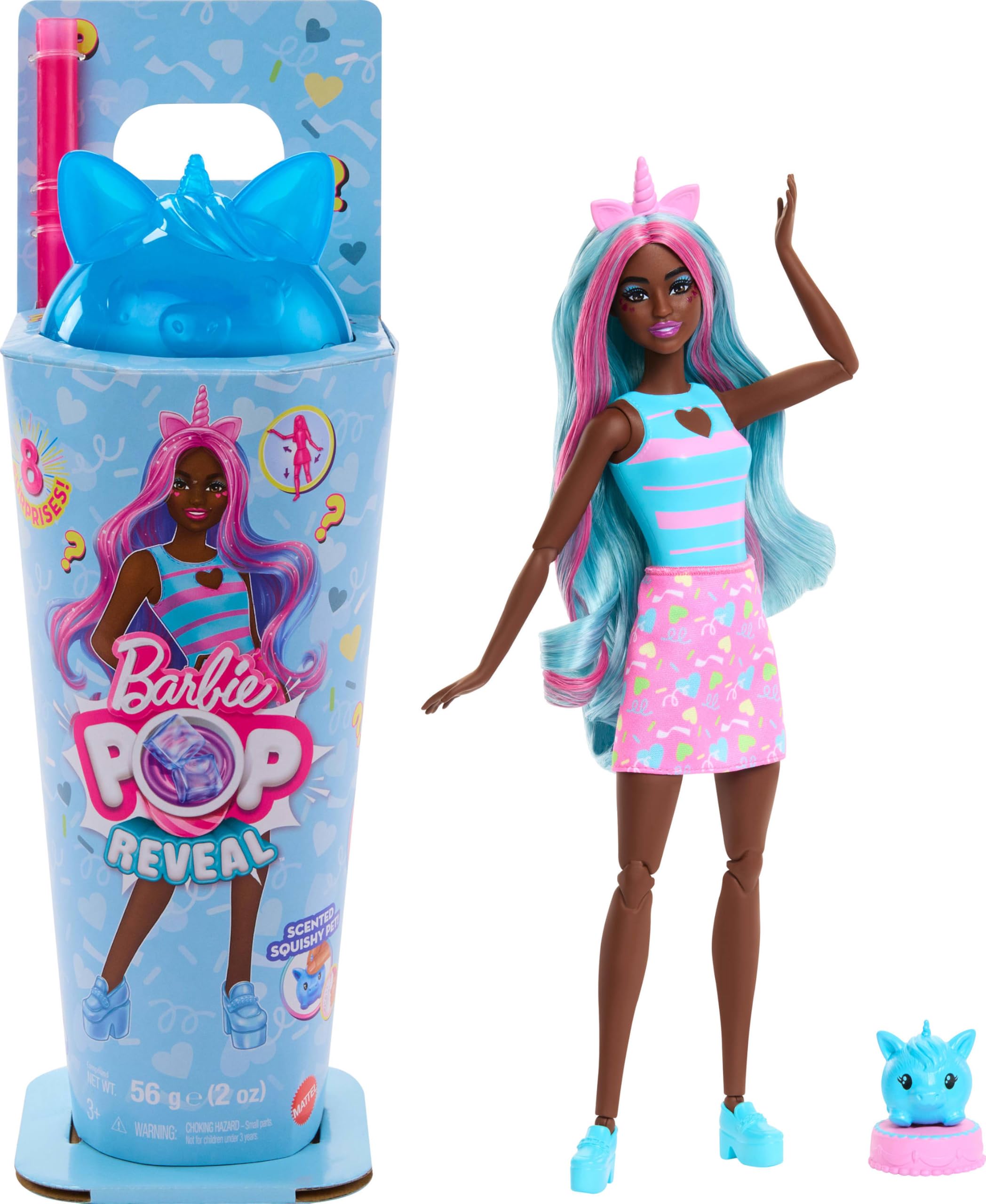 Boneca Barbie Da Série Pop Reveal Shakes Com Acessórios 8 Surpresas