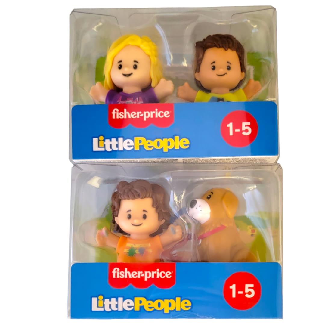 Pacotes De Bonecos Fisher-price Little People Com 4 Bonecos