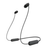 Fones De Ouvido Sem Fio Sony Wi-c100 Bluetooth Com Microfone Preto