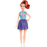 Boneca De Moda Barbie Fashionistas #232 Com Cabelo E Roupa Ruivos
