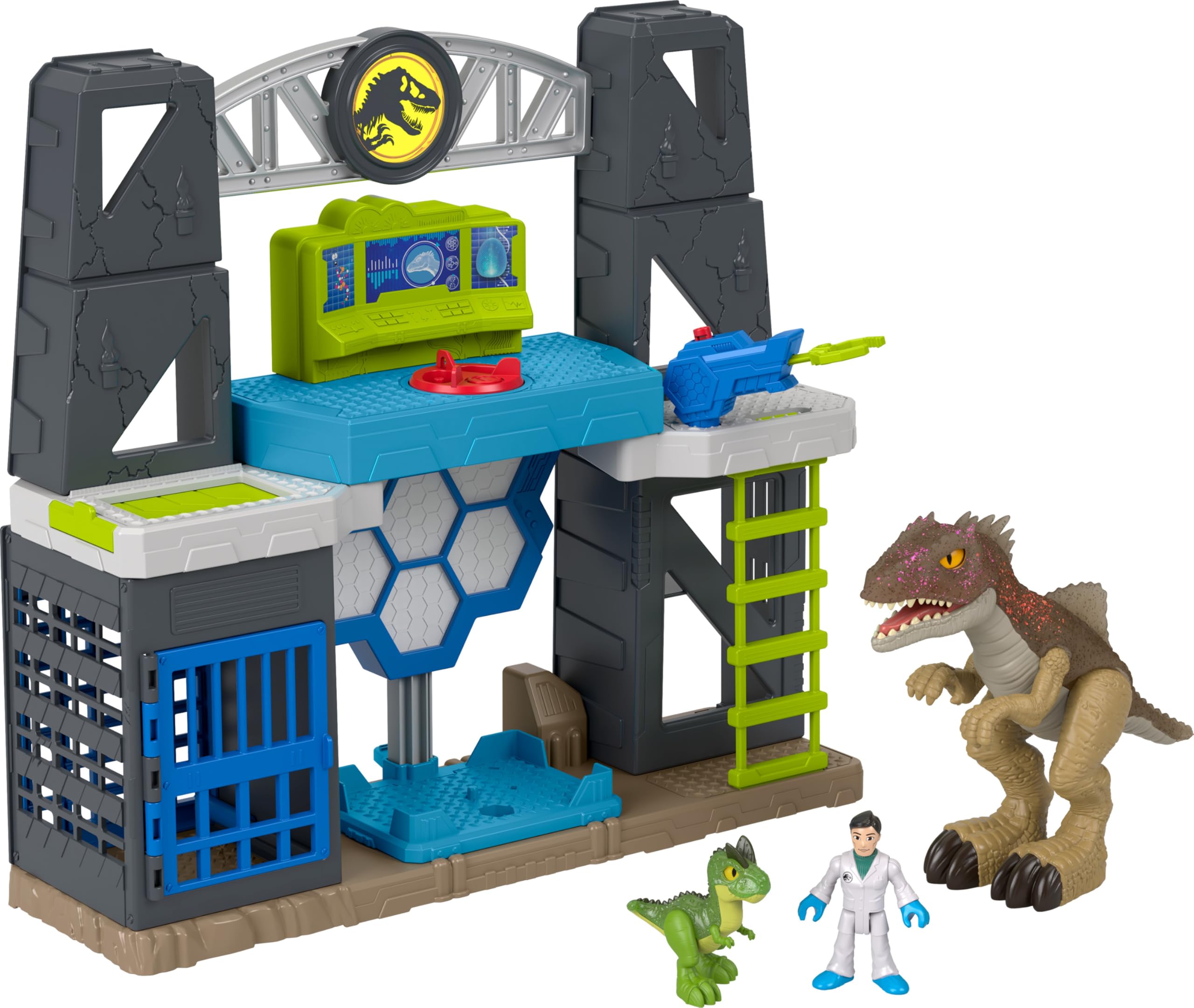 Conjunto De Brinquedos De Dinossauro Fisher-price Imaginext Jurassic World Há Mais De 3 Anos