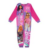 Macacão Barbie Para Meninas, Pijamas Rosa, Tudo-em-um