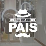 Adesivo Deativo Parede Dia Dos Pais Vitrine Parede Loja Forma Do Adesivo Quadrado