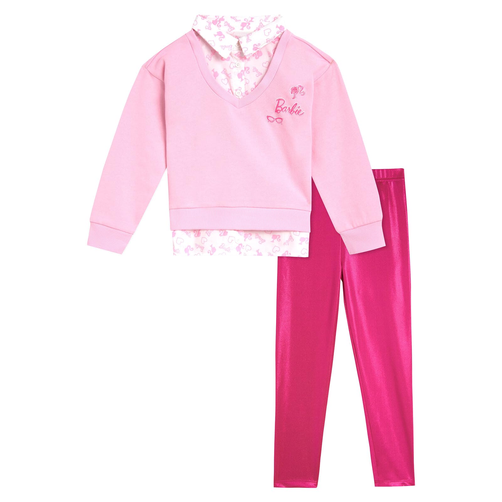 Conjunto De Roupas: Moletom E Leggings Barbie Toddler Girls 2fer