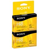 Fita Hi8 Sony P6120hmpr/2c, Pacote Com 2 Unidades, 120 Minutos Com Hangtab