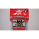 Fitas De Microcassete Vazias Sony Mc-60, 60 Minutos, Pacote Com 3