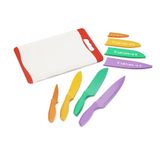 Conjunto De Facas Cuisinart Com Tabua Collor Collection 9 Peças C55cb-9pr