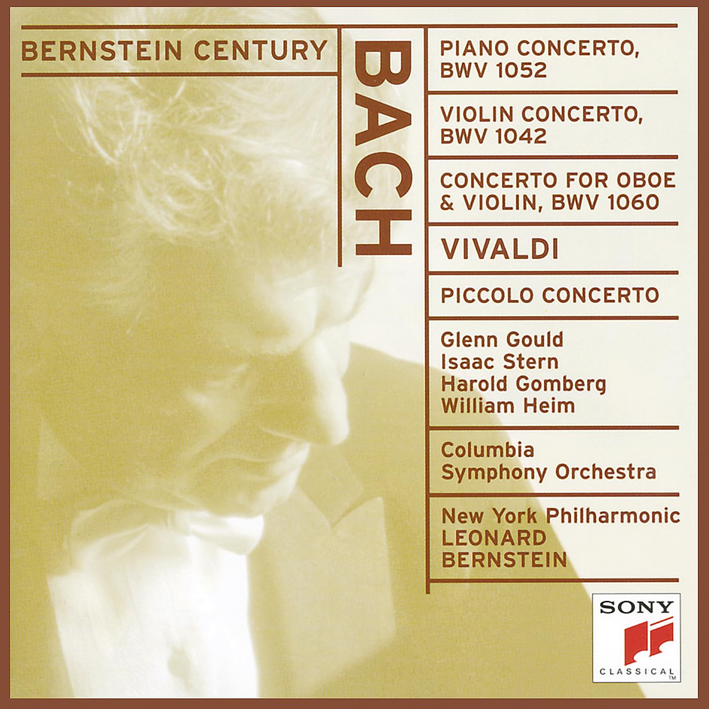 Cd Sony Bernstein Century: Bach &amp; Vivaldi: Concertos