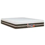 Colchão Castor Silver Star Air Molas Bonnel Casal Branco E Cinza 32x138x188