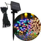 Pisca Cordão Solar Natal Led 100 Lâmpadas Luz Colorido 10m