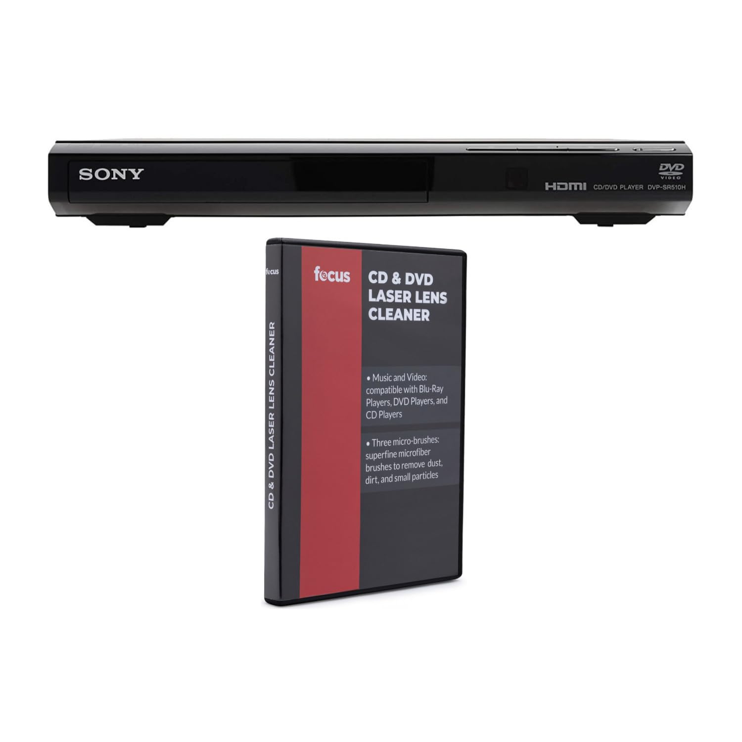 Leitor De Dvd Sony Dvp-sr510h 1080p Upscaling Com Limpador De