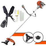Máquina De Cortar Grama Á Gasolina Tekna Rl520acg2 2t 52cc 2hp Roçadeira Com Lâmina De Corte 3 Pontas E Carretel Fio Nylon