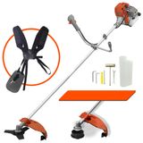 Cortador De Grama Á Gasolina Tekna Rl520ac-g2 2t 52cc 2hp 13.000rpm Roçadeira Modelo Completo C/ Lâmina 3 Pontas E Carretel Nylon