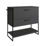 Gabinete Para Panheiro 80cm P1028 Grafite Sem Cuba