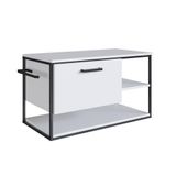 Gabinete Suspenso Para Banheiro 80cm P1007 Branco Sem Cuba