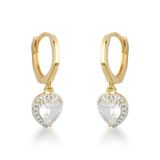 Brinco Argola Coração Dourado - Estilo Charmoso E Elegante