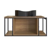 Gabinete Suspenso Para Banheiro 80cm P1019 Mel Com Cuba Berlin Preta