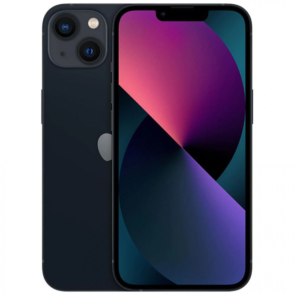 iPhone 13 128Gb Meia-Noite Tela de 6,1Pol Câmera Dupla 12MP Apple