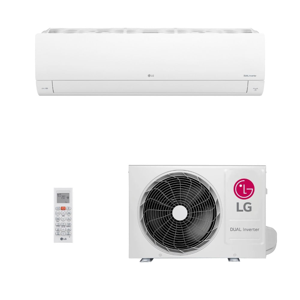 Ar-Condicionado Split LG Dual Inverter Voice + IA 12.000 BTUs R-32 Só Frio 220V S3-Q12JA31K
