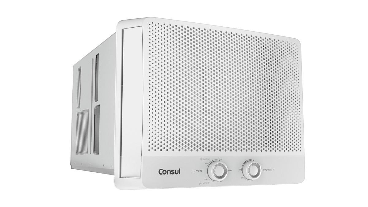 Ar-Condicionado de Janela Consul 7.500 BTUs Frio Mecânico Branco Ccb07fb - 127V