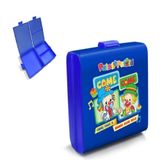 Lancheira Escolar Infantil Patati Patata Marmita 3 Divisorias Pote Duplo Passeio Com Trava Azul