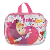 Lancheira Masha E O Urso Térmica Infantil Merendeira Pink