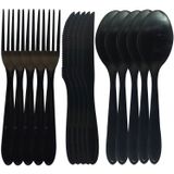 Jogo De Talheres Faqueiro Inox Black Premium 15 Peças - Garfos Facas E Colheres
