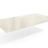 Tampo De Mesa De Jantar Com Vidro 160x90 Off Withe
