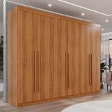 Guarda Roupa Casal 6 Portas 6 Gavetas Gramado 100% Mdf Cinamomo