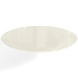 Tampo Redondo Mesa De Jantar Com Vidro 105cm Off Withe