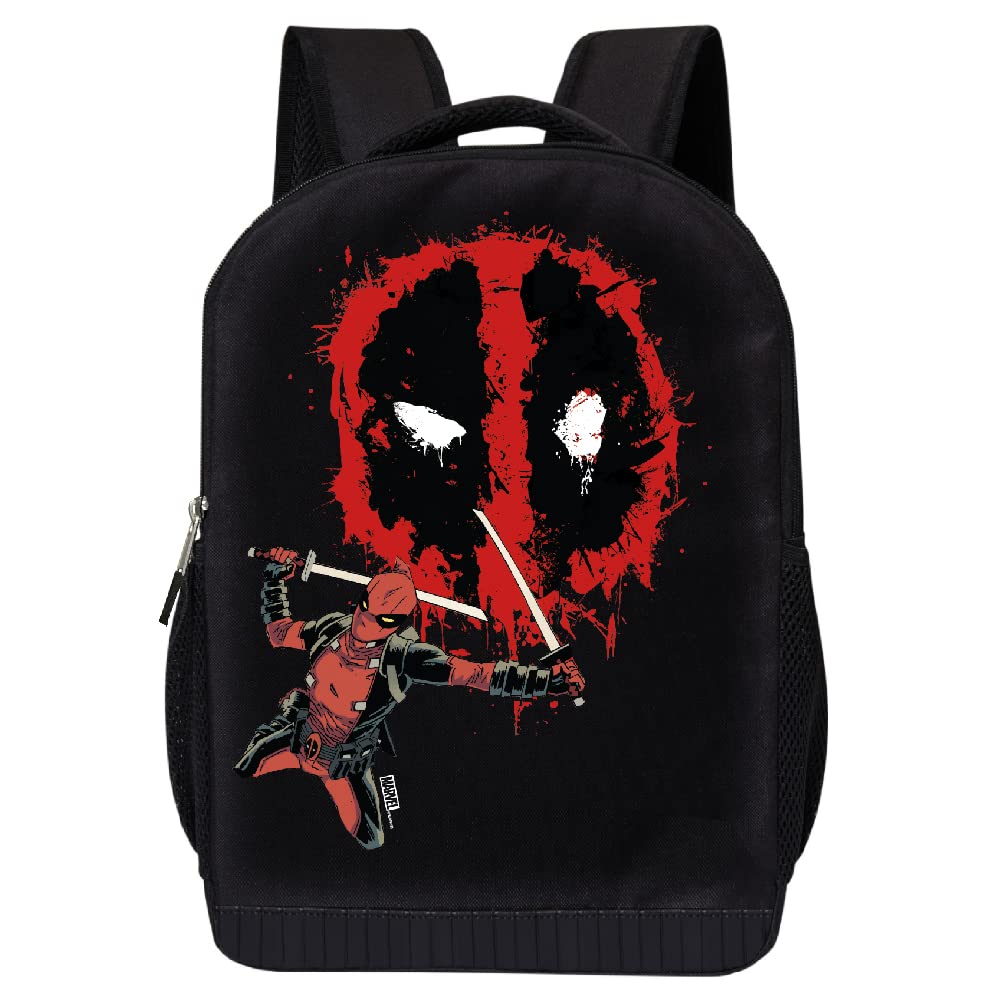 Mochila Marvel Comics Classic Deadpool 1 Preta 40x30x15cm