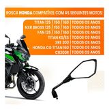 Par De Retrovisores Rosca Honda Modelo Kawasaki Z400 - Cg150