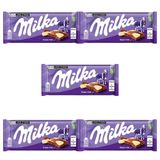 Chocolate Milka Cow Spots Barra Kit Com 5 Unidades De 100g