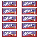 Chocolate Milka Lu Barra Kit Com 10 Unidades De 87g