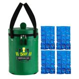 Bolsa Térmica Para Barril Heineken + 4 Cartelas Gelo Em Gel