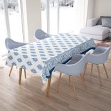 Toalha De Mesa São João Em Jacquard Easy Clean Louça Portuguesa 06 Lugares Natural