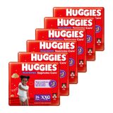 Fralda Descartável Huggies Disney Roupinha Supreme Tamanho Xxg - 6 Pacotes Com 24 Fraldas - Total 144 Tiras