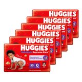 Fralda Descartável Huggies Disney Roupinha Supreme Tamanho G - 6 Pacotes Com 30 Fraldas - Total 180 Tiras