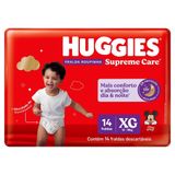 Fralda Descartável Huggies Roupinha Supreme Care Jumbo Tamanho Xg - 9 Pacotes Com 14 Fraldas - Total 126 Tiras