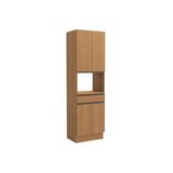 Paneleiro De Cozinha Modulado Maxxi G751 C- 4 Portas 1 Gaveta E 1 Nicho P- Forno 70cm Canela - Kappesberg