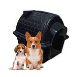 Casinha Pet Preta Raça Média E Grande N5 Iglu Para Cachorros