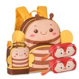 Mochila Infantil Feminina C Lancheira E Dois Estojos Escolar