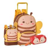 Mochila De Carrinho Com Lancheira E Estojo Escolar Feminino