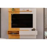 Painel Home P/ Tv Até 65 Pol Tito Ripado C/ 1 Porta 150x164cm Bali/cedro - Dj Móveis