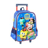 Mochila De Rodas Escolar Bob Esponja - Azul