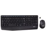 Teclado Logitech MK345 Usb Preto 1000dpi Abnt2