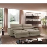 Sofá Aspem Veludo 02 Módulos De 90cm B25cm Meu Sofá Online B002 Veludo Capuccino